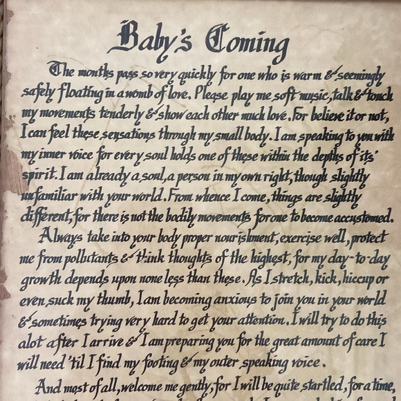 The Scroll Shop “Baby’s Coming” Decor - Picture 6 of 13